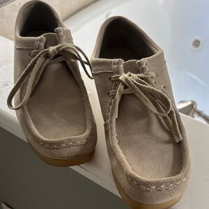 Tan Suede Moccasin Shoes